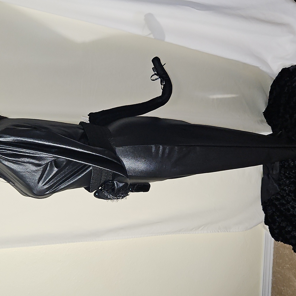 Halloween Costume Sexy Black Alley Cat Cosplay Costume Size M/L - Picture 5 of 14